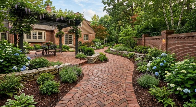 Brick Hardscape Construction in Boston, MA